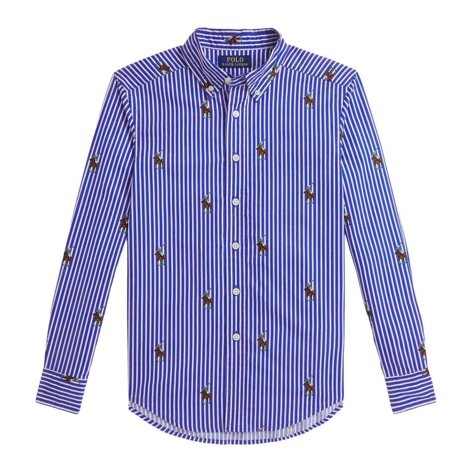 Polo Ralph Lauren Polo Bear Striped Cotton Shirt